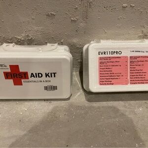 White First Aid Kit with Red Cross